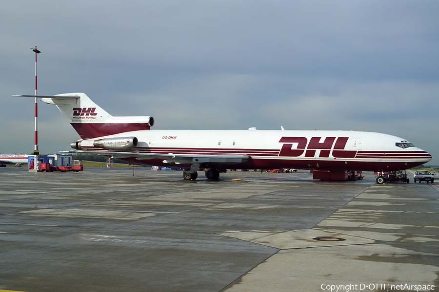 DHL (European Air Transport Brussels) Boeing 727-223F(Adv) (OO-DHW) | Photo 532607