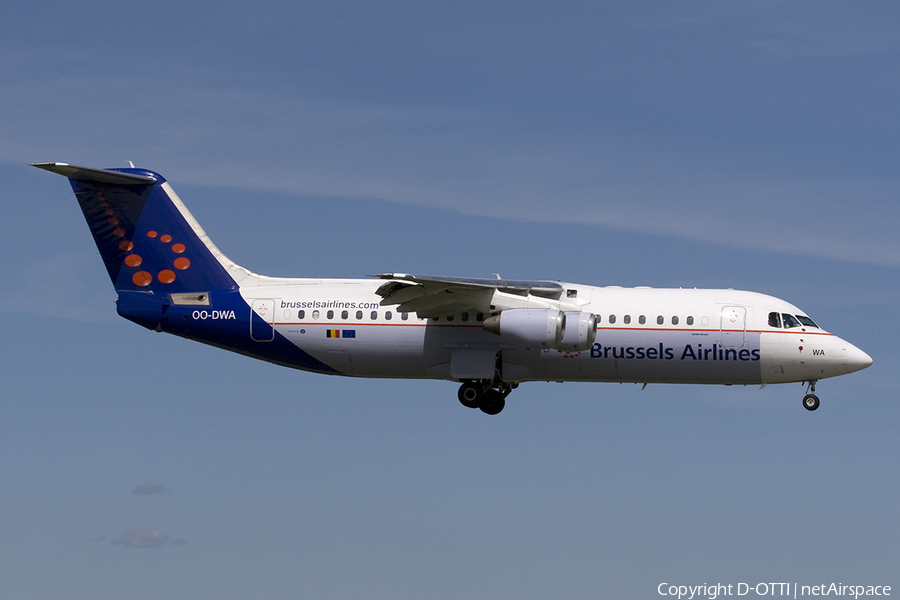 Brussels Airlines BAe Systems BAe-146-RJ100 (OO-DWA) | Photo 276340