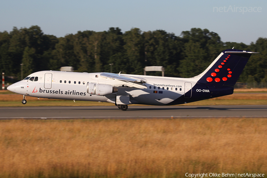 Brussels Airlines BAe Systems BAe-146-RJ100 (OO-DWA) | Photo 52288