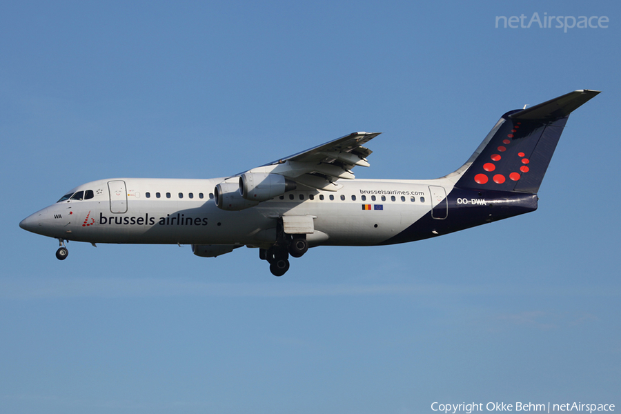 Brussels Airlines BAe Systems BAe-146-RJ100 (OO-DWA) | Photo 52941