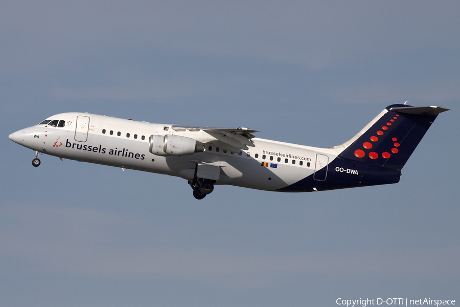 Brussels Airlines BAe Systems BAe-146-RJ100 (OO-DWA) | Photo 456314