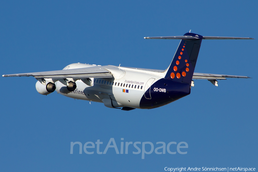 Brussels Airlines BAe Systems BAe-146-RJ100 (OO-DWB) | Photo 43709
