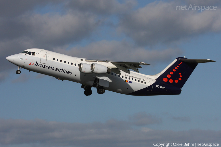 Brussels Airlines BAe Systems BAe-146-RJ100 (OO-DWC) | Photo 38686
