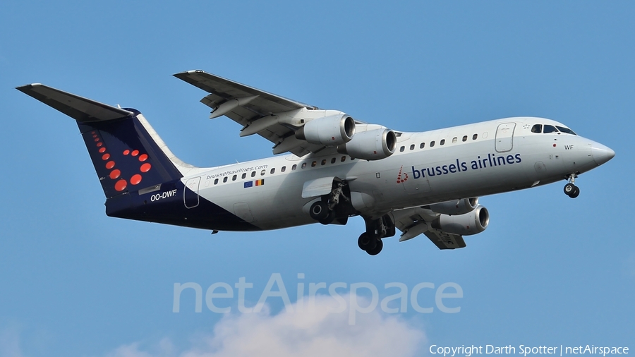 Brussels Airlines BAe Systems BAe-146-RJ100 (OO-DWF) | Photo 212163