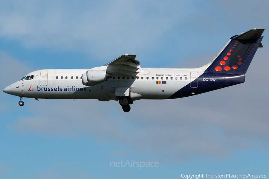 Brussels Airlines BAe Systems BAe-146-RJ100 (OO-DWF) | Photo 62974