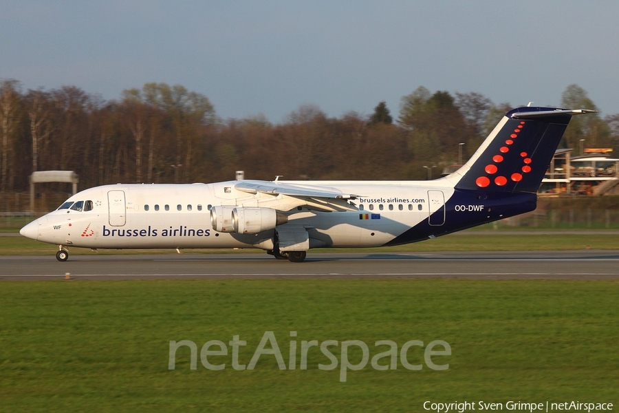 Brussels Airlines BAe Systems BAe-146-RJ100 (OO-DWF) | Photo 106117