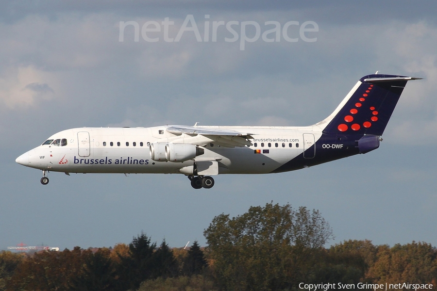 Brussels Airlines BAe Systems BAe-146-RJ100 (OO-DWF) | Photo 33422