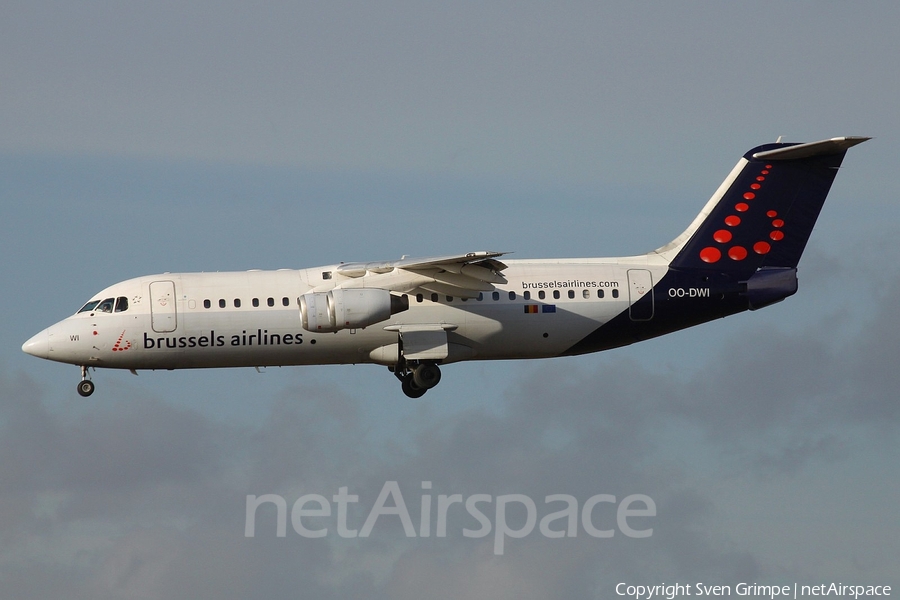 Brussels Airlines BAe Systems BAe-146-RJ100 (OO-DWI) | Photo 16899