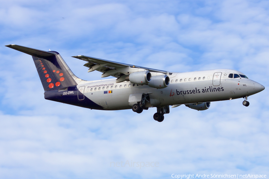 Brussels Airlines BAe Systems BAe-146-RJ100 (OO-DWL) | Photo 13479