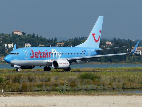 Jetairfly Boeing 737-7K5 (OO-JAS) at  Corfu - International, Greece