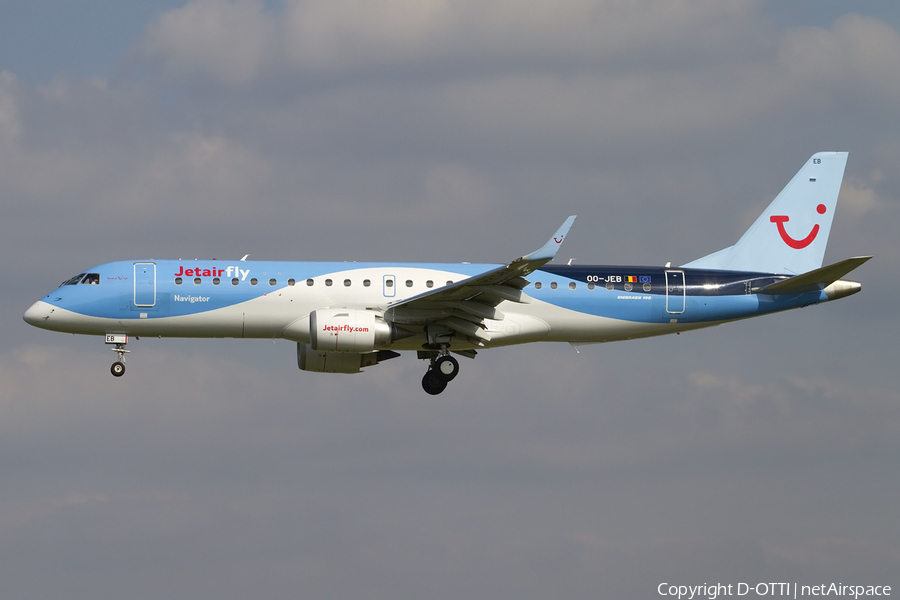 Jetairfly Embraer ERJ-190STD (ERJ-190-100STD) (OO-JEB) | Photo 437887
