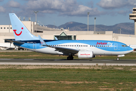 Jetairfly Boeing 737-7K5 (OO-JOS) at  Palma De Mallorca - Son San Juan, Spain