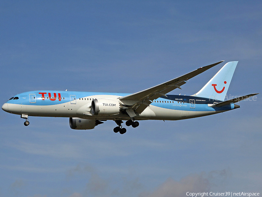 TUI Airlines Belgium Boeing 787-8 Dreamliner (OO-LOE) | Photo 445856