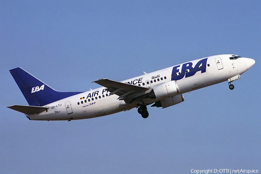 EuroBelgian Airlines (EBA) Boeing 737-3M8 (OO-LTJ) | Photo 150797