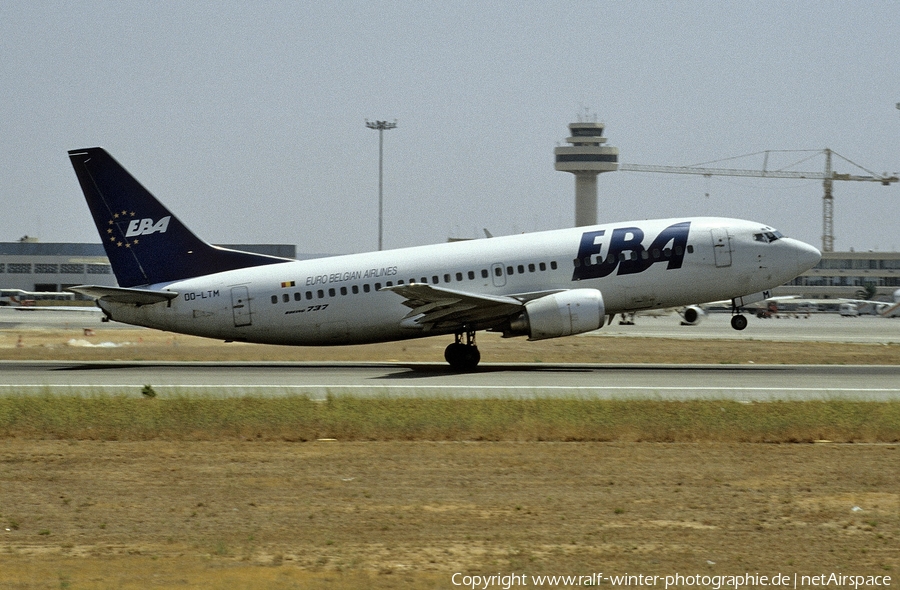 EuroBelgian Airlines (EBA) Boeing 737-3M8 (OO-LTM) | Photo 424287