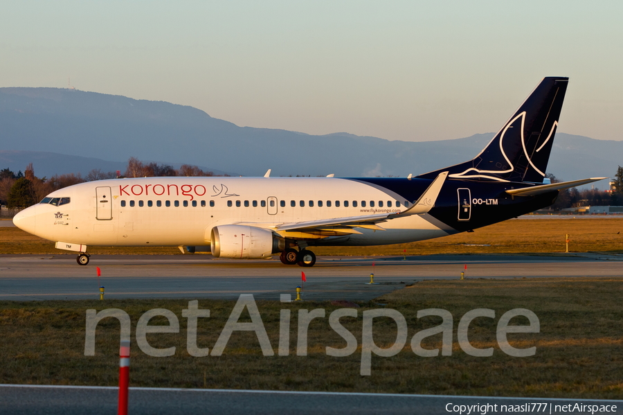 Korongo Airlines Boeing 737-3M8 (OO-LTM) | Photo 13284