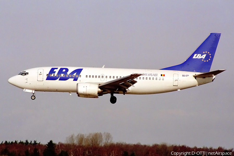 EuroBelgian Airlines (EBA) Boeing 737-33A (OO-LTP) | Photo 141468