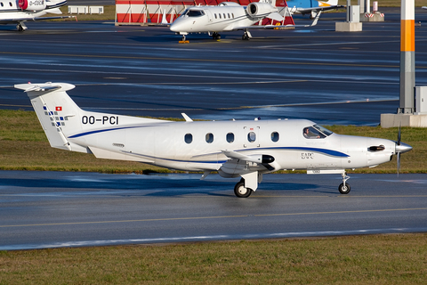 European Aircraft Private Club Pilatus PC-12/47E (OO-PCI) at  Hamburg - Fuhlsbuettel (Helmut Schmidt), Germany