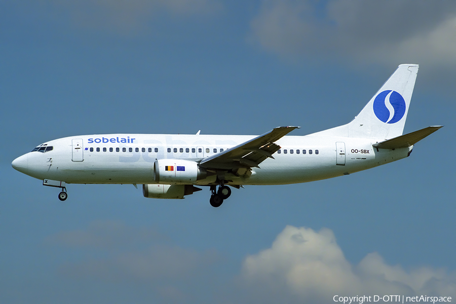 Sobelair Boeing 737-3M8 (OO-SBX) | Photo 405260