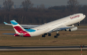 Eurowings (Brussels Airlines) Airbus A340-313X (OO-SCW) at  Dusseldorf - International, Germany