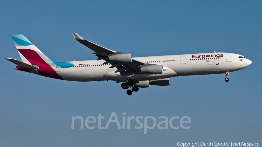 Eurowings (Brussels Airlines) Airbus A340-313X (OO-SCW) | Photo 282446