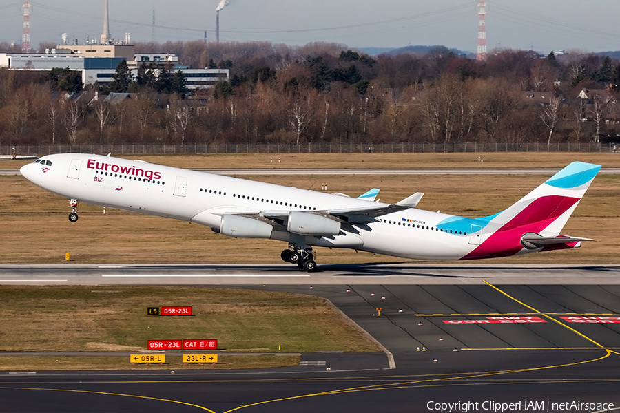 Eurowings (Brussels Airlines) Airbus A340-313X (OO-SCW) | Photo 298733