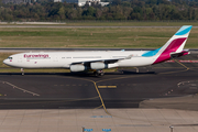 Eurowings (Brussels Airlines) Airbus A340-313X (OO-SCW) at  Dusseldorf - International, Germany