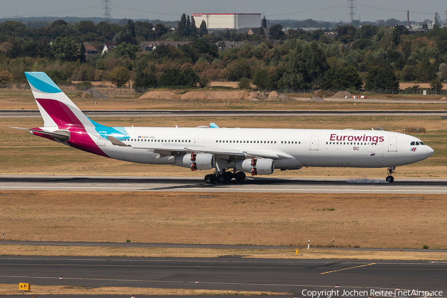 Eurowings (Brussels Airlines) Airbus A340-313X (OO-SCX) | Photo 257658