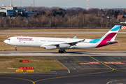 Eurowings (Brussels Airlines) Airbus A340-313X (OO-SCX) at  Dusseldorf - International, Germany