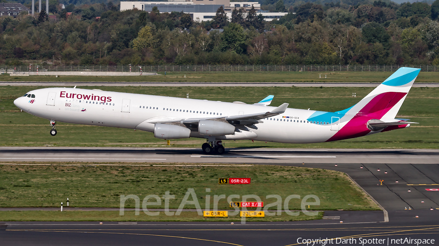 Eurowings (Brussels Airlines) Airbus A340-313X (OO-SCX) | Photo 354559