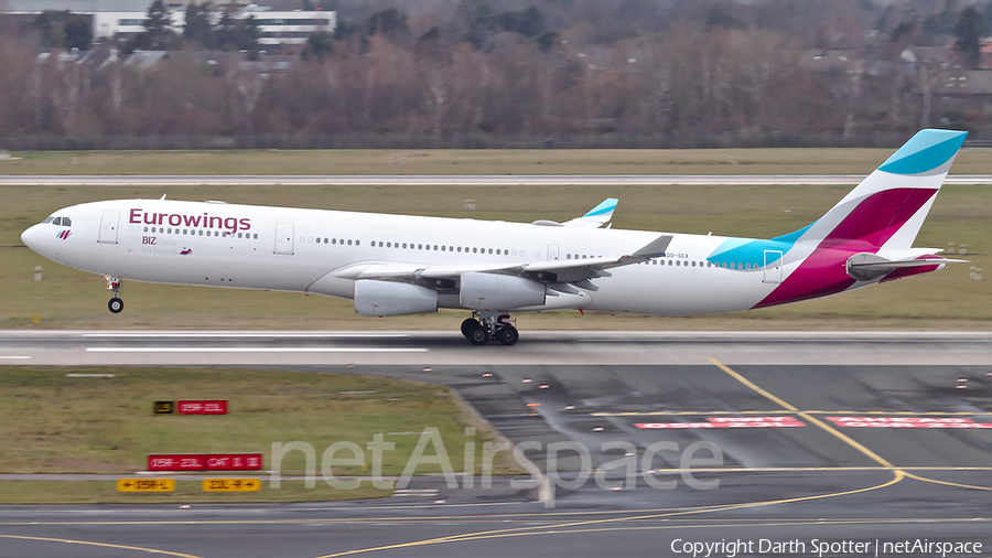 Eurowings (Brussels Airlines) Airbus A340-313X (OO-SCX) | Photo 356624