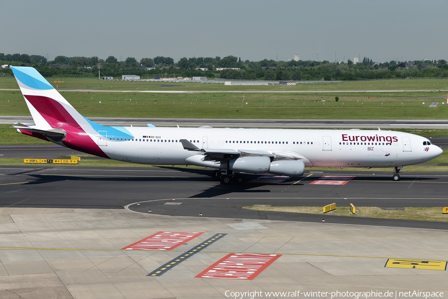 Eurowings (Brussels Airlines) Airbus A340-313X (OO-SCX) | Photo 426000