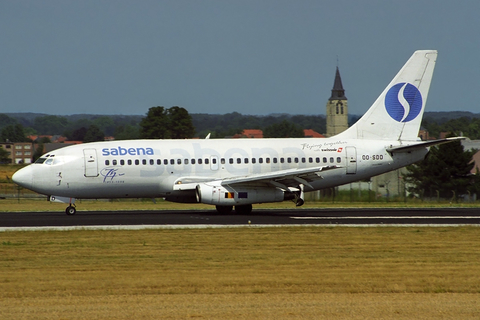 Sabena Boeing 737-229(Adv) (OO-SDD) at  Brussels - International, Belgium