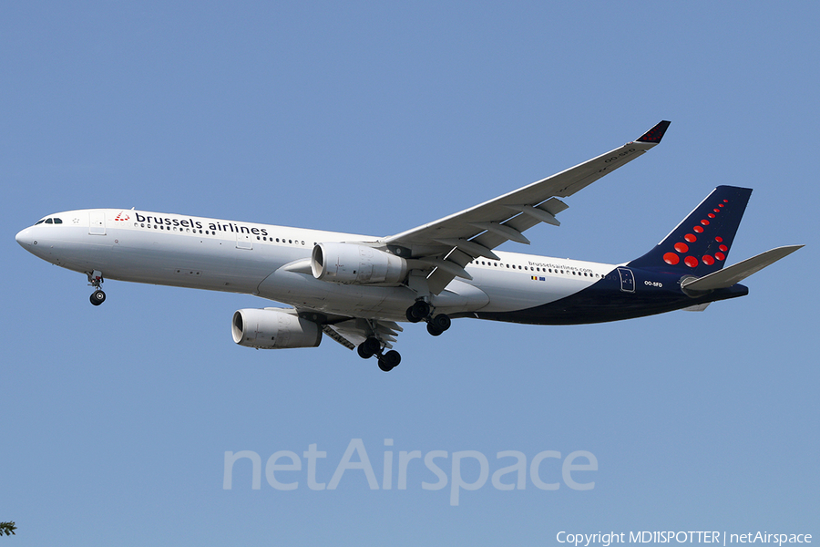 Brussels Airlines Airbus A330-342E (OO-SFD) | Photo 392603