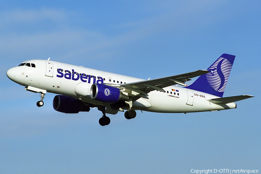 Sabena Airbus A319-112 (OO-SSA) | Photo 451425