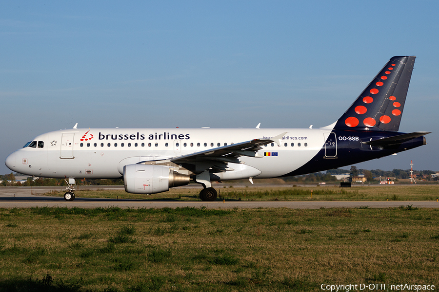 Brussels Airlines Airbus A319-111 (OO-SSB) | Photo 481619