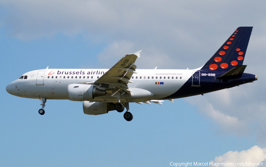 Brussels Airlines Airbus A319-111 (OO-SSB) | Photo 123347