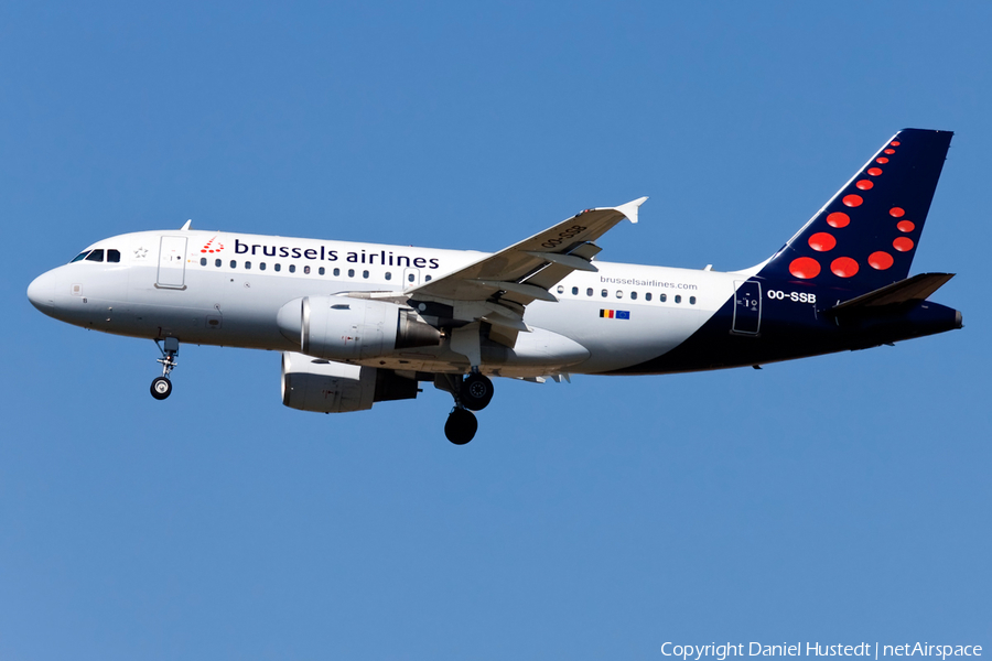 Brussels Airlines Airbus A319-111 (OO-SSB) | Photo 516090
