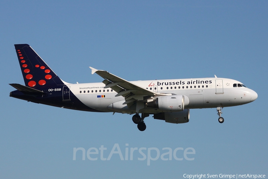 Brussels Airlines Airbus A319-111 (OO-SSB) | Photo 166521