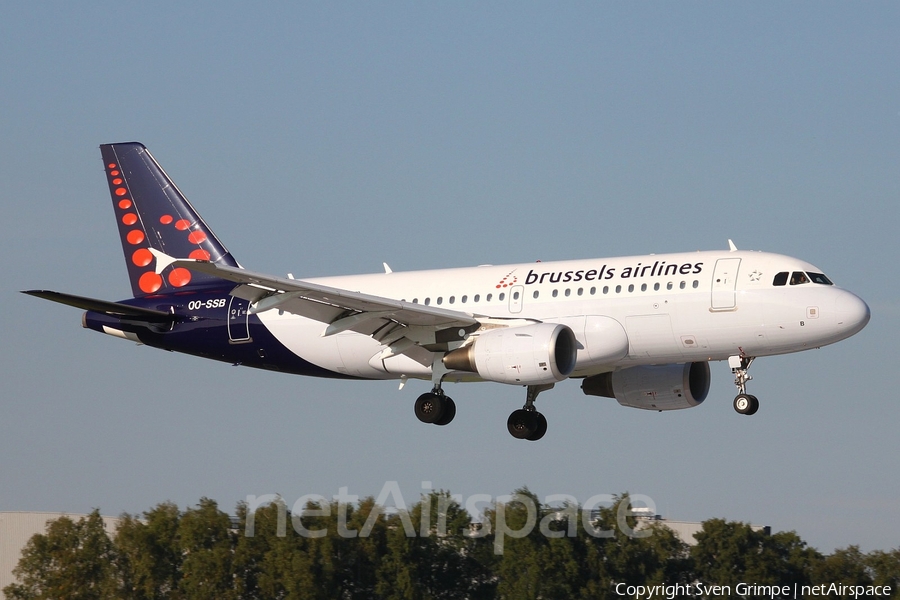 Brussels Airlines Airbus A319-111 (OO-SSB) | Photo 32568
