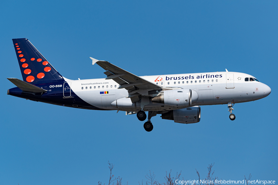 Brussels Airlines Airbus A319-111 (OO-SSB) | Photo 442658