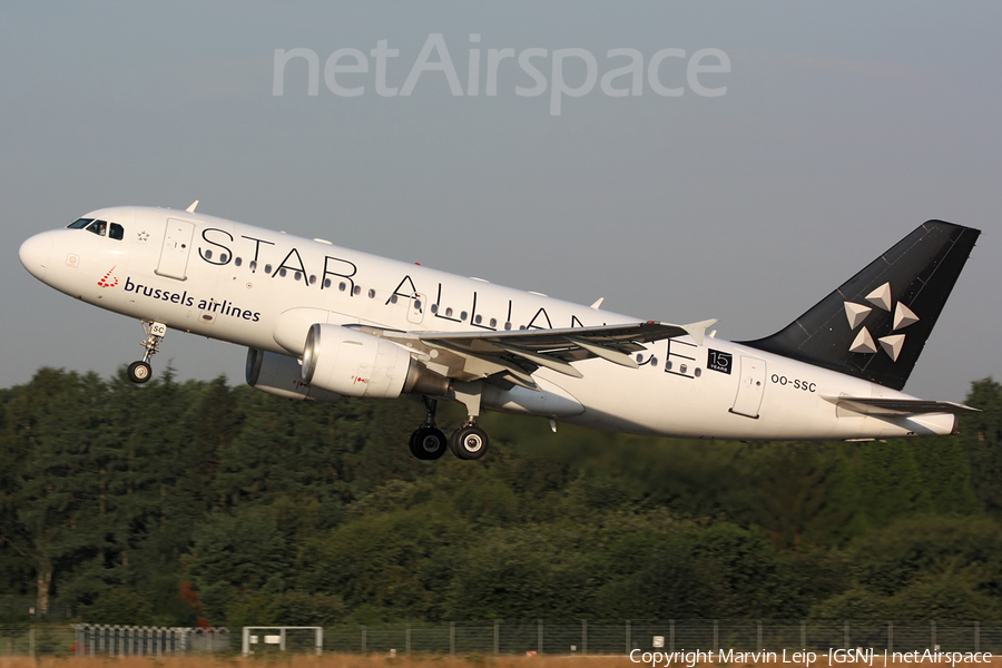 Brussels Airlines Airbus A319-112 (OO-SSC) | Photo 39059
