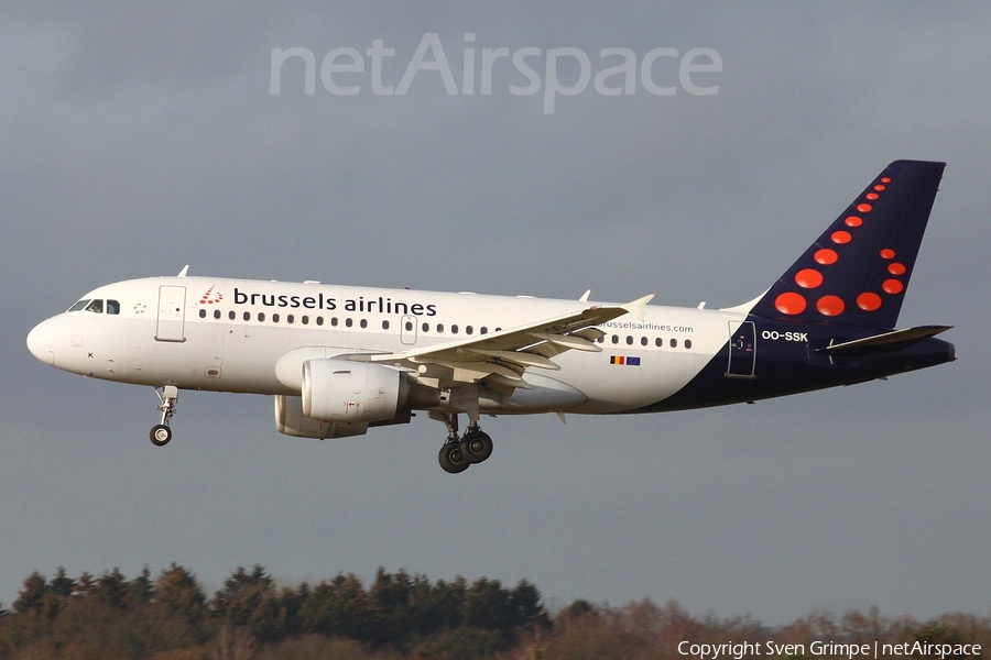 Brussels Airlines Airbus A319-112 (OO-SSK) | Photo 42048