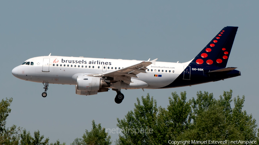 Brussels Airlines Airbus A319-112 (OO-SSK) | Photo 322343