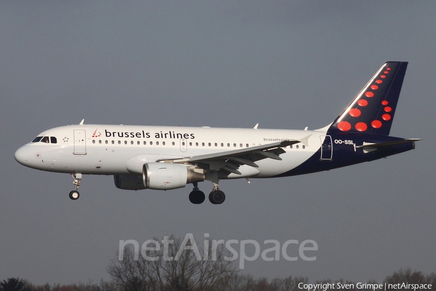 Brussels Airlines Airbus A319-111 (OO-SSL) | Photo 222523