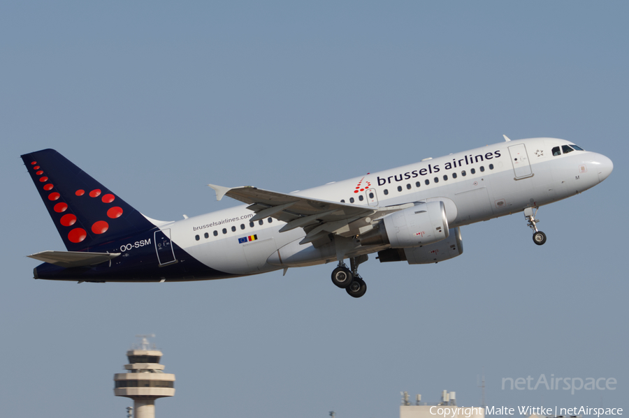 Brussels Airlines Airbus A319-112 (OO-SSM) | Photo 399747