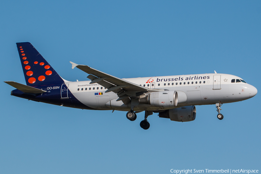 Brussels Airlines Airbus A319-112 (OO-SSN) | Photo 245226