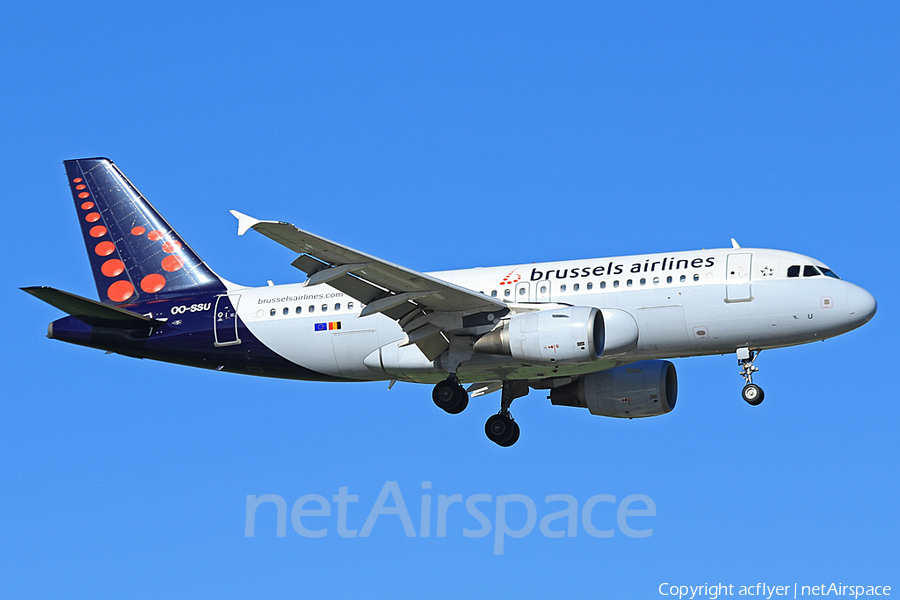 Brussels Airlines Airbus A319-111 (OO-SSU) | Photo 306647