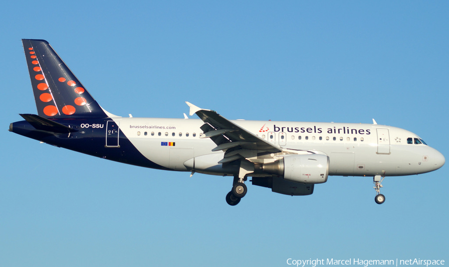 Brussels Airlines Airbus A319-111 (OO-SSU) | Photo 120741