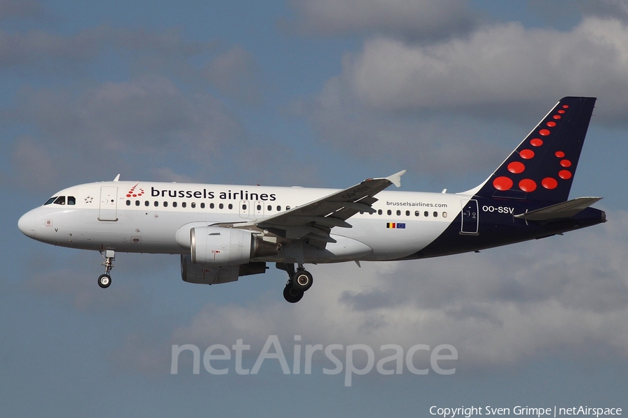 Brussels Airlines Airbus A319-111 (OO-SSV) | Photo 335890